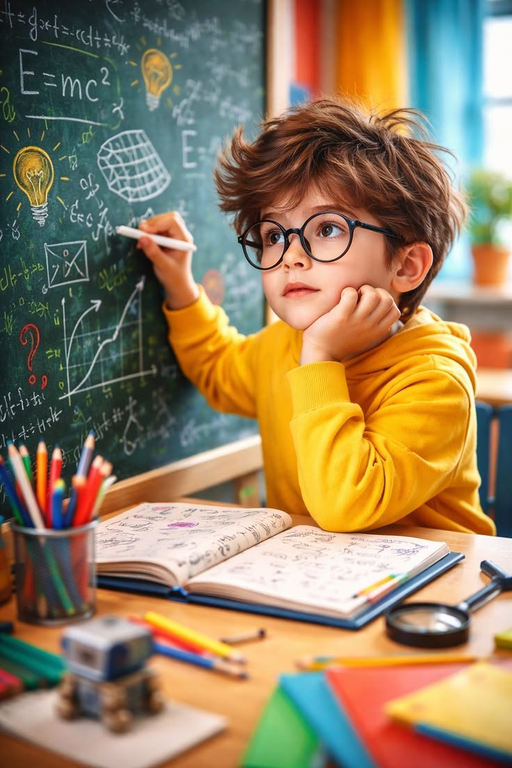 Teacher helping children learn